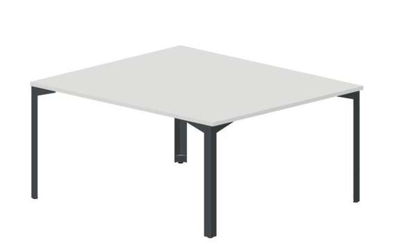 Составной стол на 2 рабочих места 158х136,6х75см, без отверстий