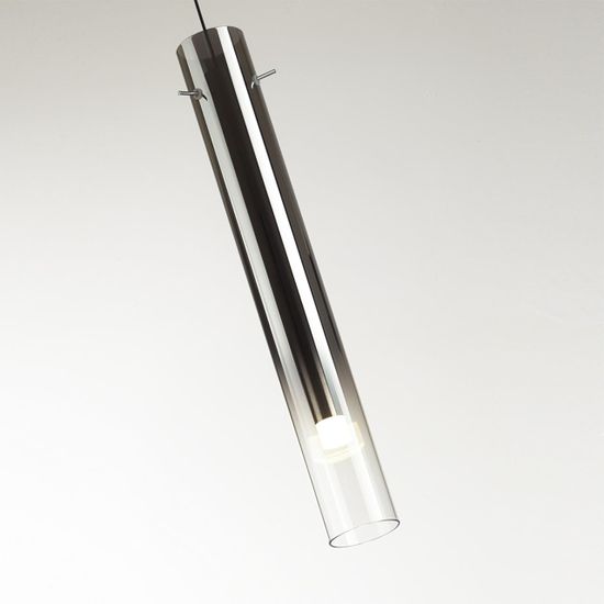 5061/5L PENDANT ODL24 383 черный/темн.хром/металл/стекло Подвес LED 4W 3000K SHINY