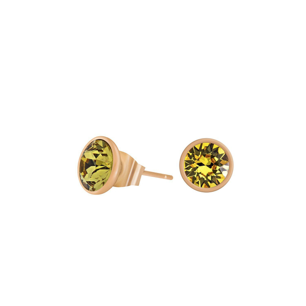 Серьги-пусеты Fiore Luna Light Topaz SWE298 LT RG