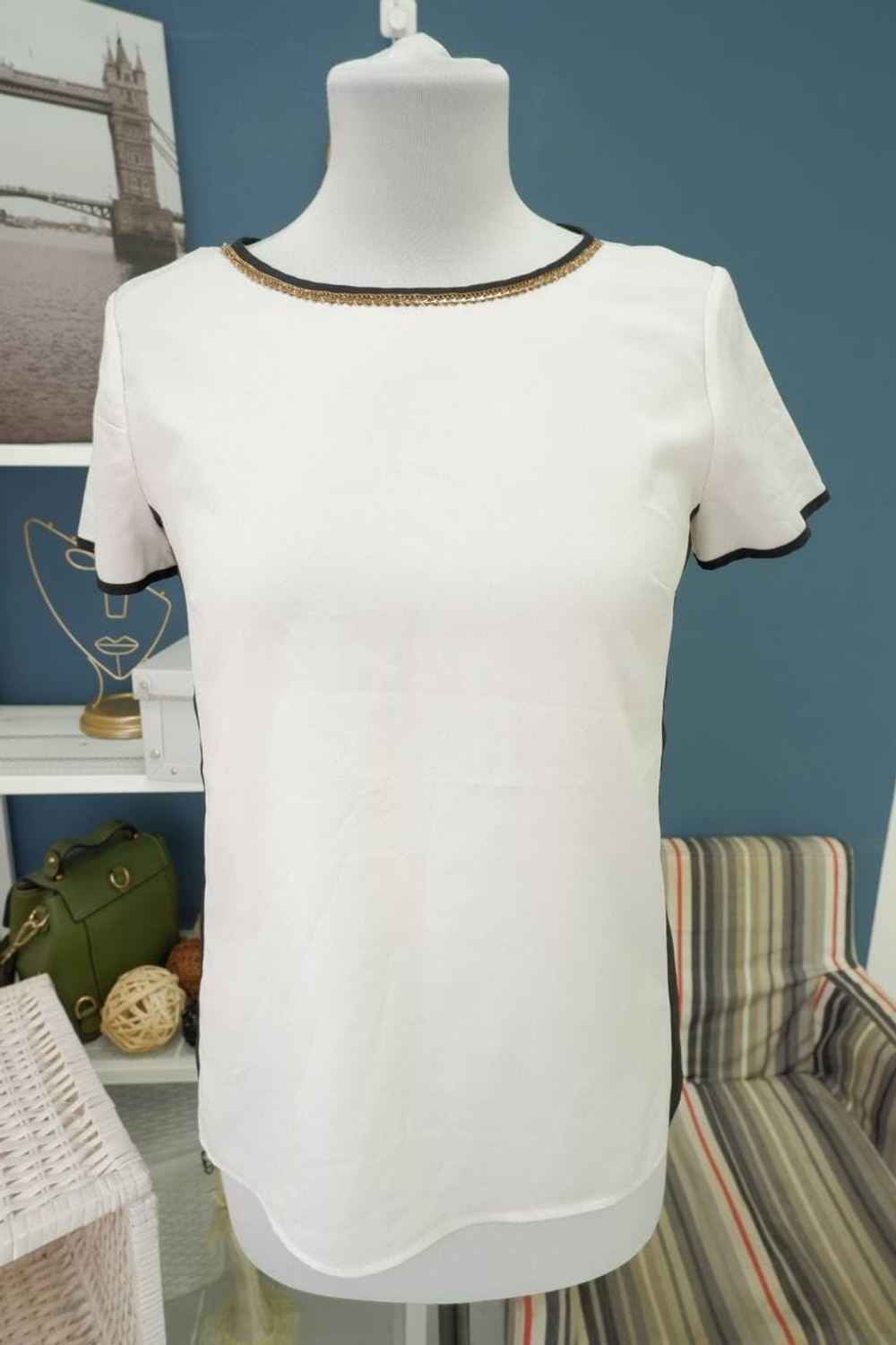 Блуза с коротким рукавом 44 размер