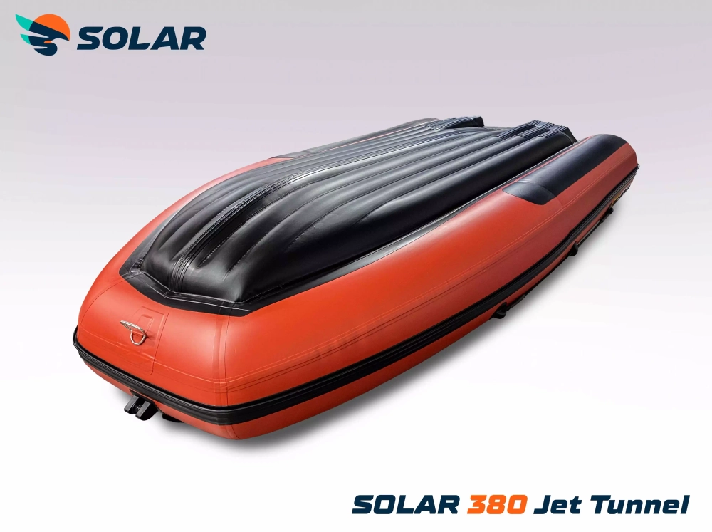 Лодка надувная моторная solar-380 jet tunnel