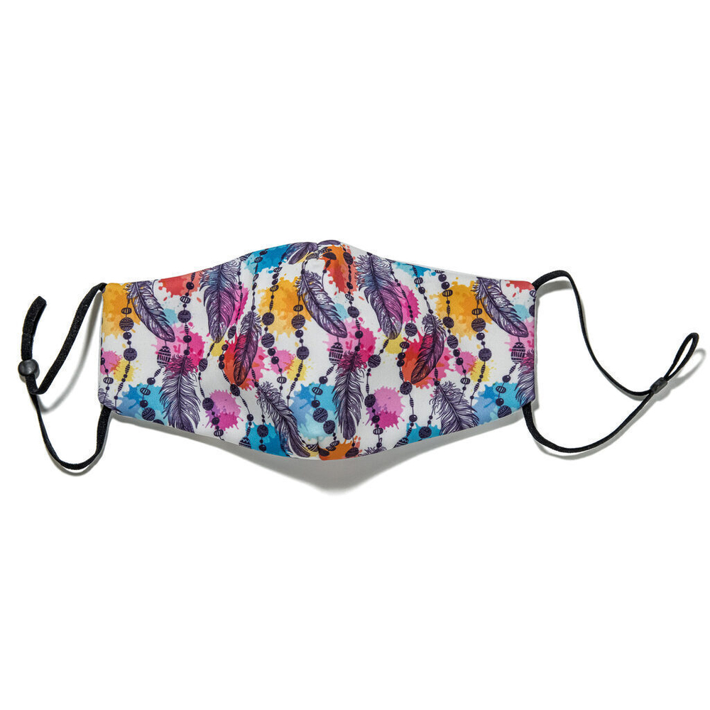 Маска гигиеническая 22,5*13 см "Перо" хлопок + полиэстер