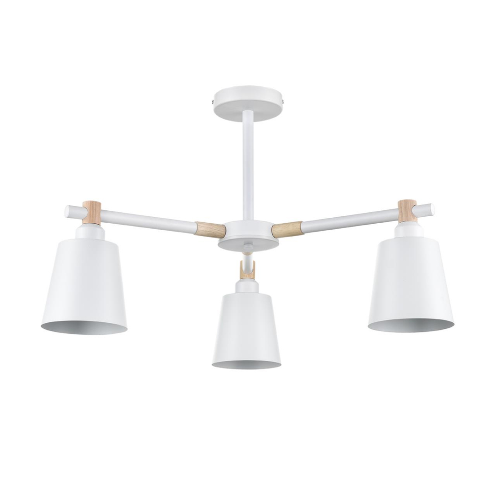 8097/3C MODERNI LN26 342 белый/белый металл, дерево/металл Люстра потолочная Е27 3*60W 220V ROSALINA