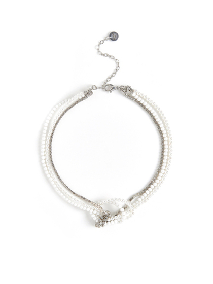 Колье "White Knot Zircon"