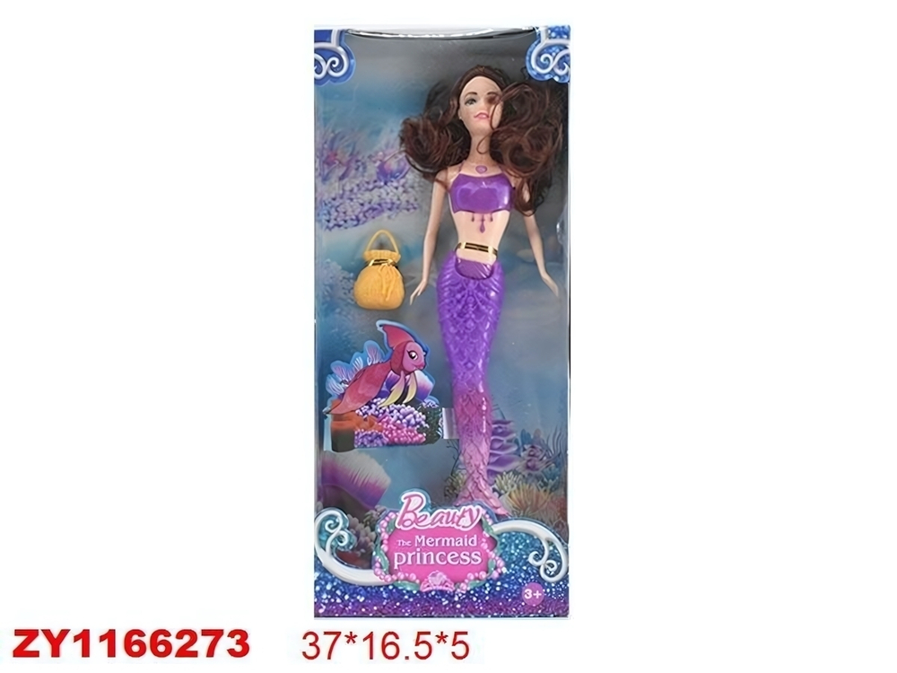 Кукла тип Модница-мини Русалка с аксесс., коробка ZR-358A1