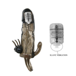 Дымчатая удлиняющая насадка с вибрацией и отростком для преданусного массажа (Цвет: дымчатый)