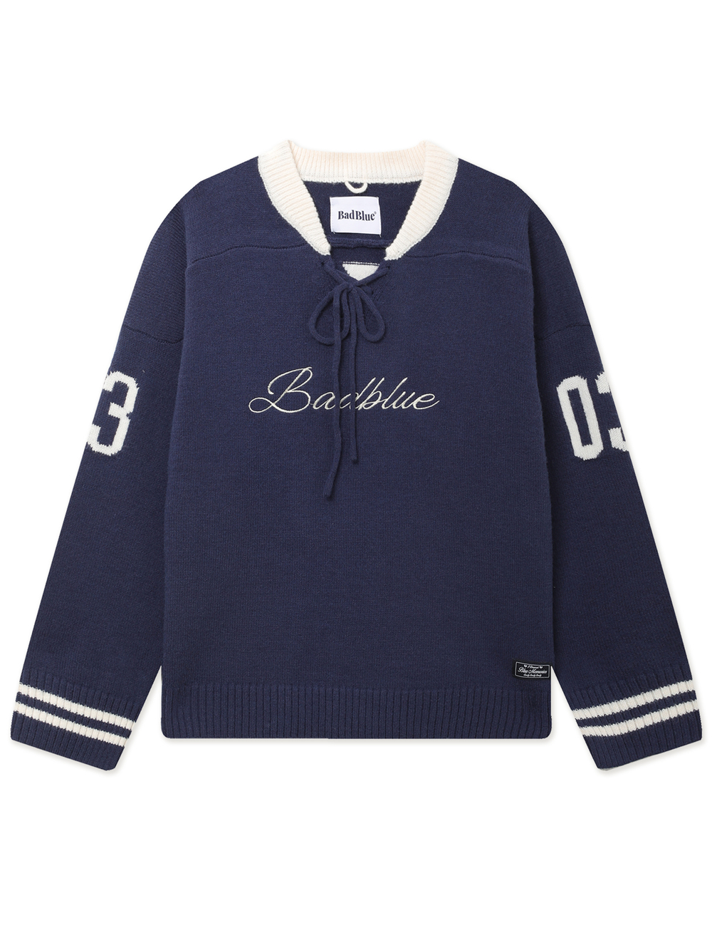 Женский Свитер Knit Hockey Jersey Navy