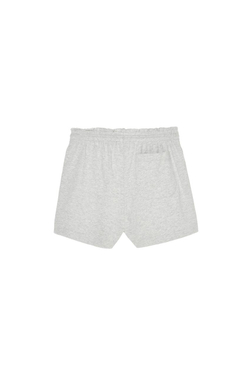 ZARA X BENITO ANTONIO ХЛОПКОВЫЕ ШОРТЫ С ЭЛАСТИЧНЫМ ПОЯСОМ, СЕРЫЙ МЕЛАНЖ