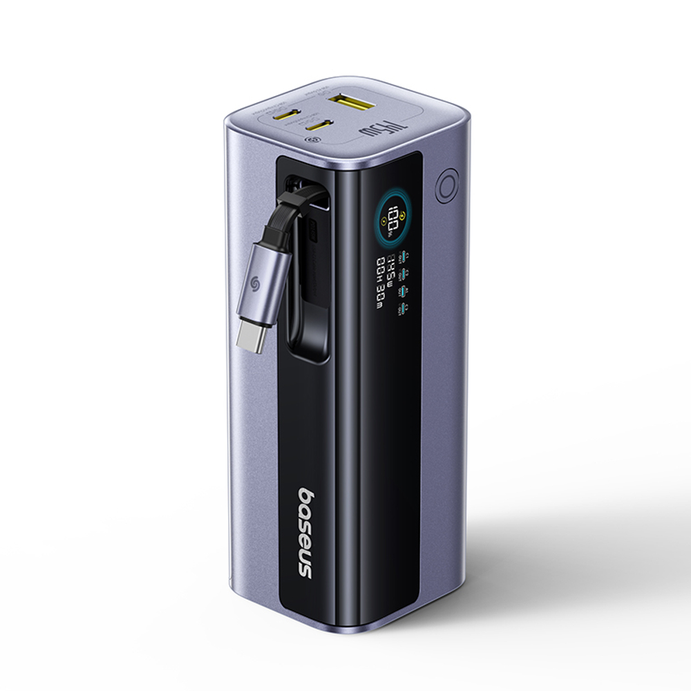 Внешний аккумулятор Baseus EnerGeek GR11 2C+U + Retractable C Cable 20000mAh 145W