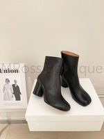 Черные кожаные ботильоны Tabi Maison Margiela