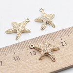 Подвеска Морская звезда, цвет золото, размер 17*14 мм, цена за 1 шт