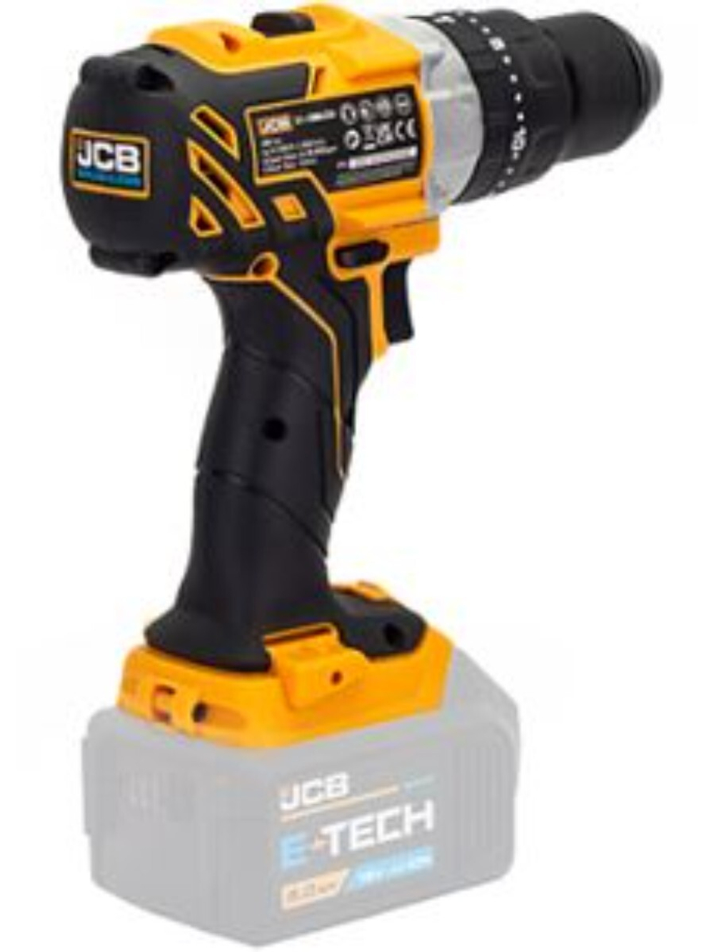 Дрель-шуруповерт аккумуляторная 18V, max 65Nm, без аккумулятора JCB JCB-18BLCD-B-E