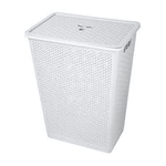 Корзина для белья "Wenge" 35л, 399х272х460 мм (светло-серый)