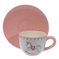 GAEM Набор чашка с блюдцем "Лошадка", 250 мл, L15 W15 H8 см