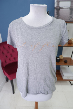 Футболка серая базовая 44 размер