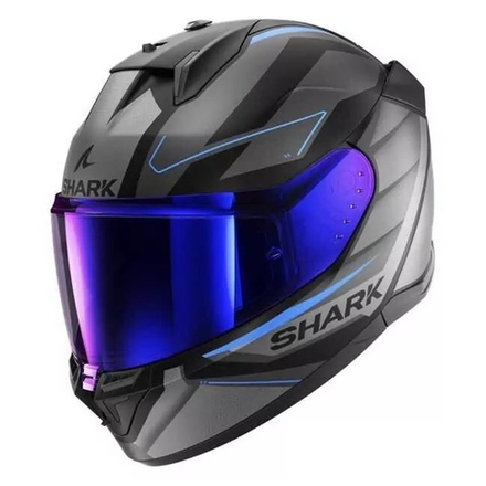 Шлем интеграл Shark D-SKWAL 3 SIZLER Black/Anthracite/Blue, XL