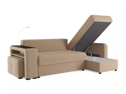 Диван угловой Smart 4 Б4-2Т-1Пф-Б3 Велюр Velutto 05