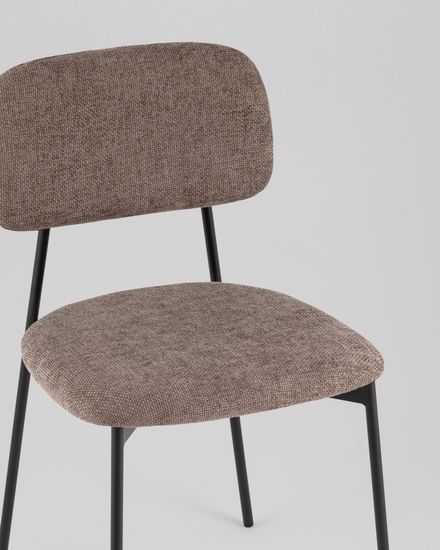 Стул Chao коричневый черные ножки 4 шт.