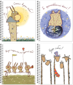 Тетрадь общая 96 листов на металлическом гребне "Лучший день - сегодня"