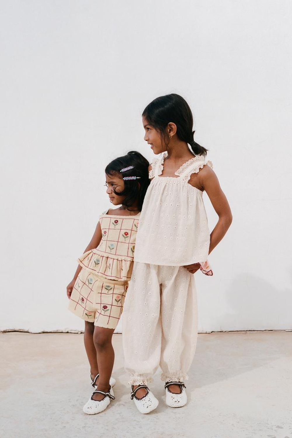 ZARA ТОП С ВЫШИВКОЙ, ЭКРЮ