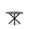 Стол Argo Ø120 см, черная столешница, черные ножки