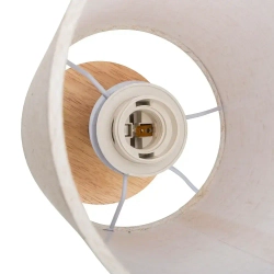 Светильник настольный Jazzway основа из натурального дерева