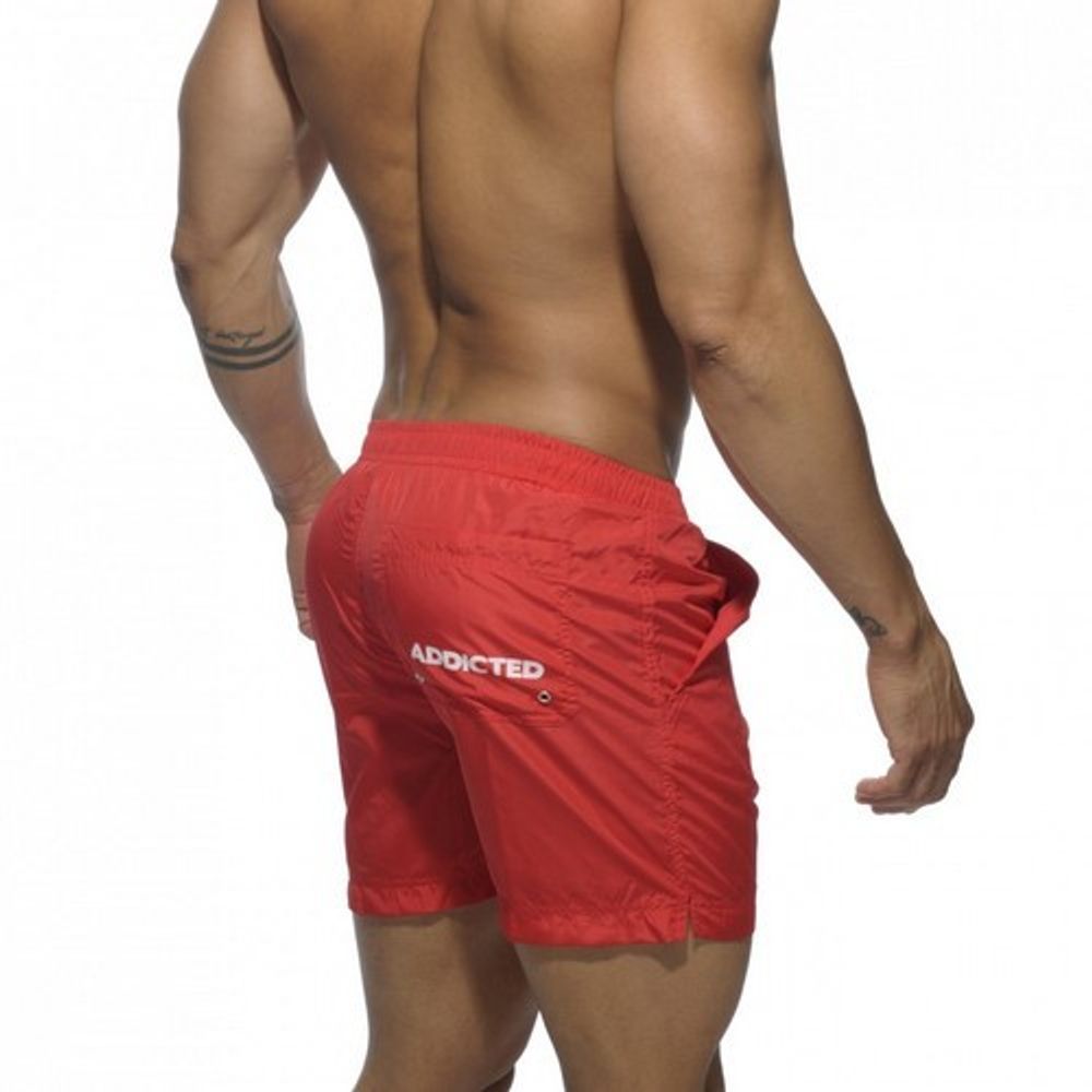 Мужские шорты удлиненные красные Addictetd Sport Shorts Red