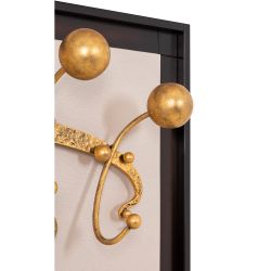 Вешалка настенная Heri 2 Каштан Амбер Бронза