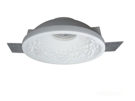 Светильник встраиваемый гипсовый под сменную лампу