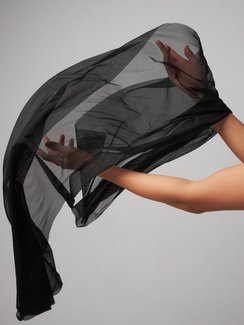 Сетка эластичная Lauma оптом с эффектом голого тела, черный 170