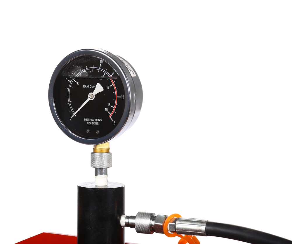 Пресс гидравлический 12т напольный с ножным и ручным приводом GTE