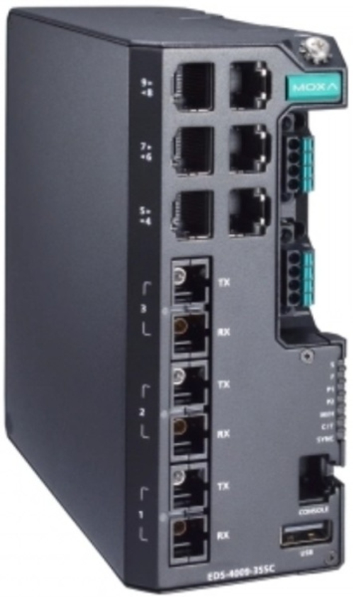 Коммутатор управляемый MOXA EDS-4009-3SSC-LV