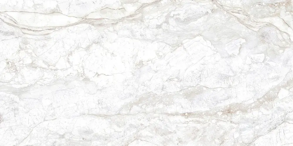 Керамогранит Alma Ceramica GFA114BLG04R Bellagio 114x57 белый сахарный под камень