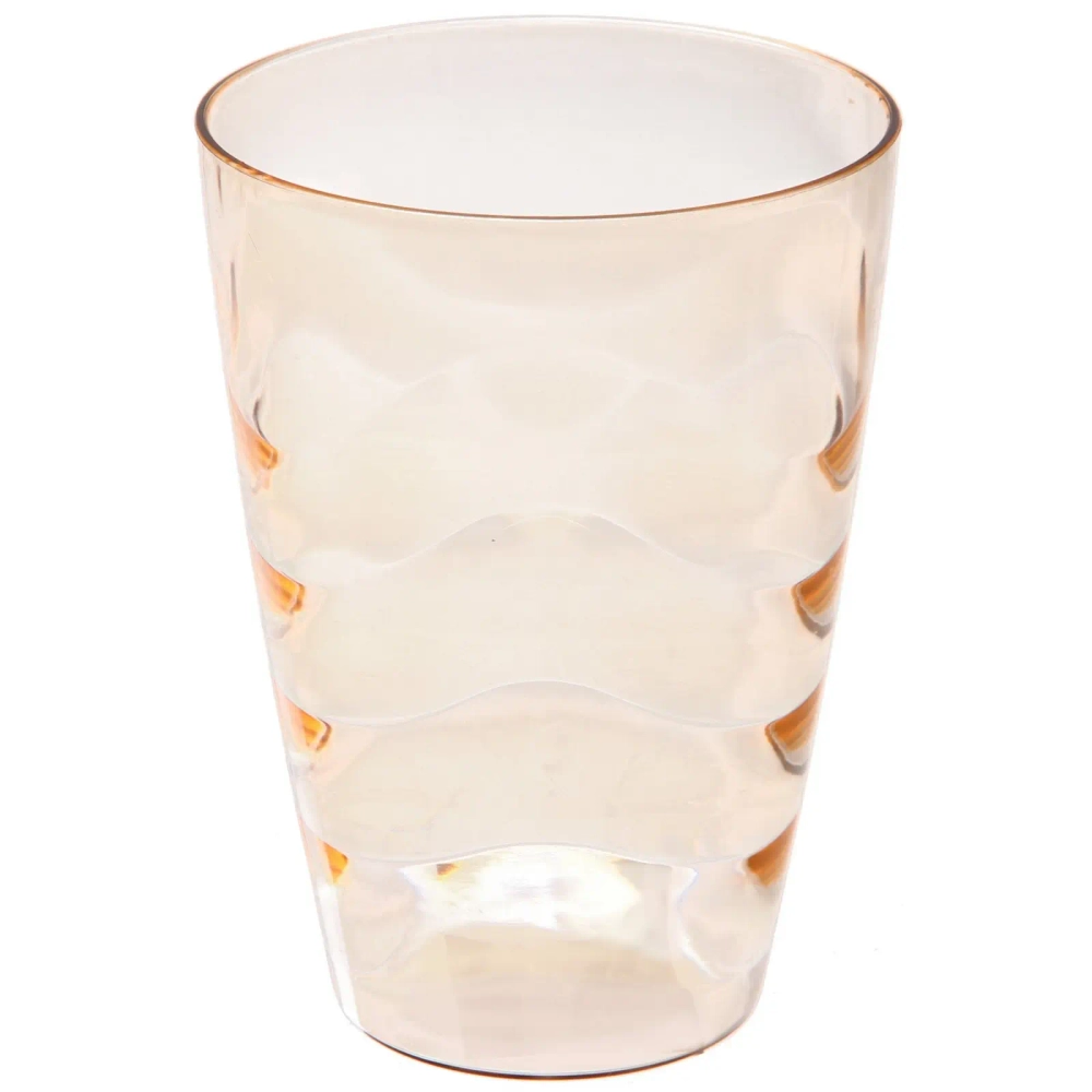 Стакан пластиковый 500мл «Волна» в наборе 4шт, микс цветов