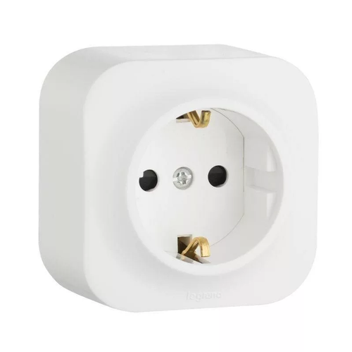 Розетка BLANCA одноместная ОУ б/з 16А 250В