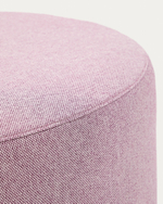 Пуф Kaeli фиолетовый со съемным чехлом Ø90 см