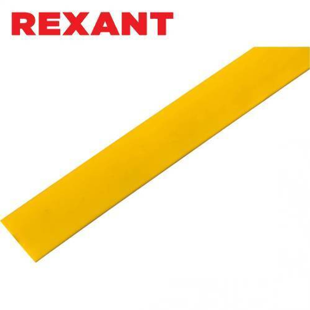 22,0/11,0 мм 1м термоусаживаемая трубка желтая Rexant/22-2002
