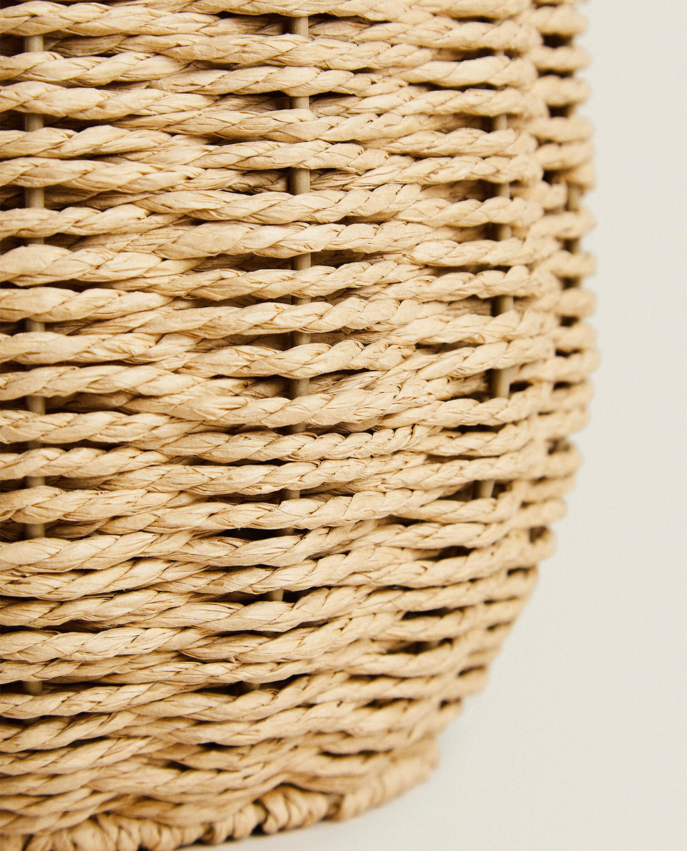 Zara Home Корзина из металла, цвет бежевый, 31 см