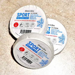 3 шт - Лента хоккейная DGTAPE SPORT PRO 25мм х 25м белая / для клюшки