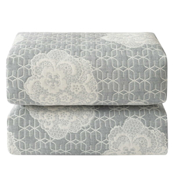 Покрывало 250х260 и 2 наволочки 50х70 Arya home Apollo серое