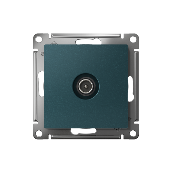Розетка телевизионная TV AtlasDesign коннектор механизм изумруд SE ATN000893