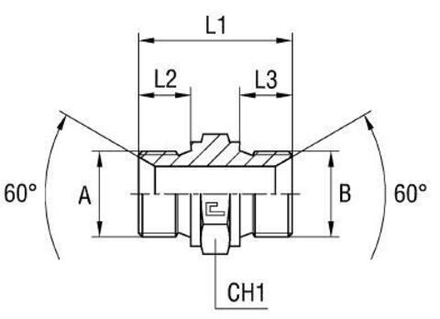 Соединение P BSP 1.1/4" BSP 1.1/4"