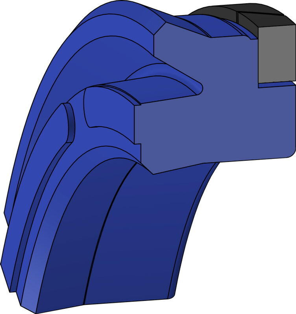 A108-100/1 PU U-образное поршневое уплотнение 100-85-10