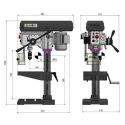 Вертикально-сверлильный станок Optimum OPTIdrill DH 28FT