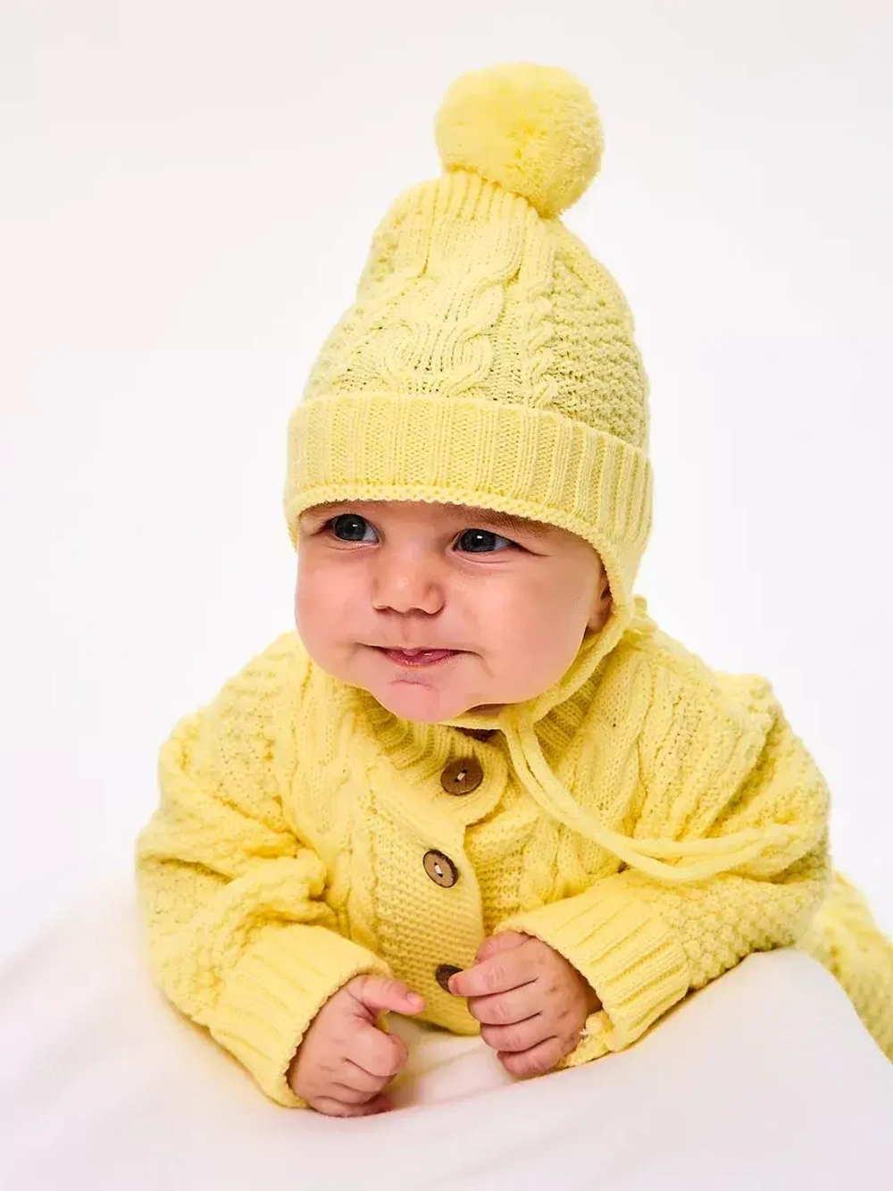 вязаный комбинезон для новорожденных