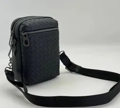 Сумка мессенджер Bottega Venetta, чёрный