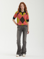 Женская Рубашка-Поло Brushed Argyle