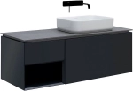 Тумба с раковиной Allen Brau INFINITY 120 1+1 антрацит матовый