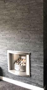 Натуральный камень Сланец черный Pharaon 150x600x10-20 Классик