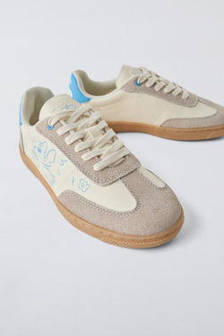 ZARA КРОССОВКИ LILO & STITCH © DISNEY, БЕЖЕВЫЙ